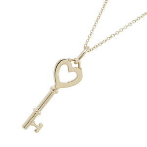 Tiffany Necklace Heart Key Pendant Yellow Gold Co